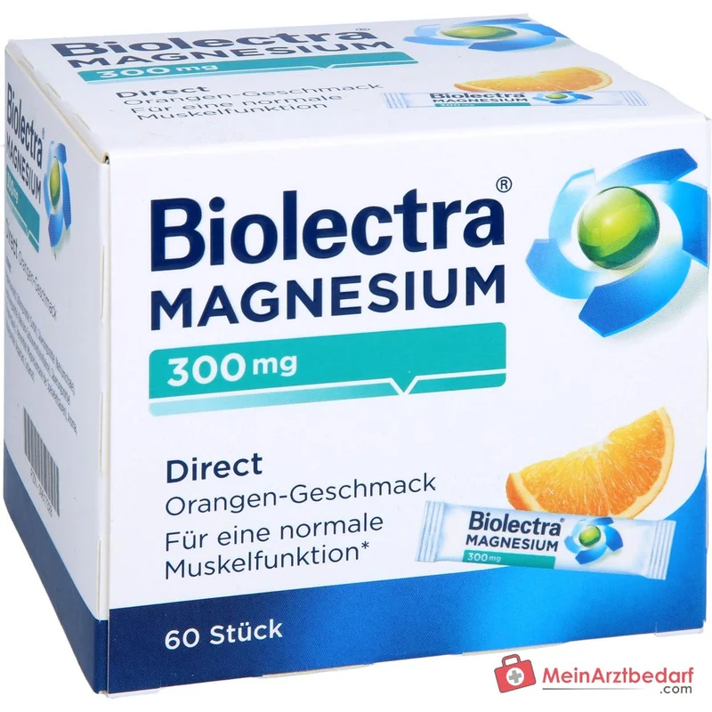 Biolectra Magnesium Direct Orange Magnesiumoxid Direktgranulat, 60 Sticks