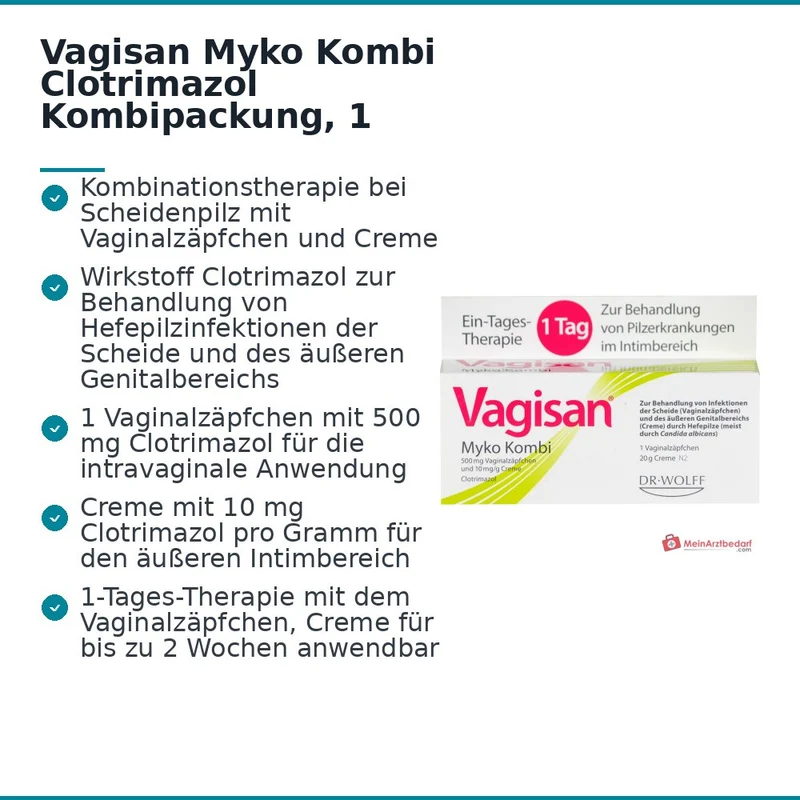 Vagisan Myko Kombi Clotrimazol Kombipackung, 1 Stück