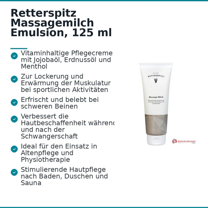 Retterspitz Massagemilch Emulsion, 125 ml