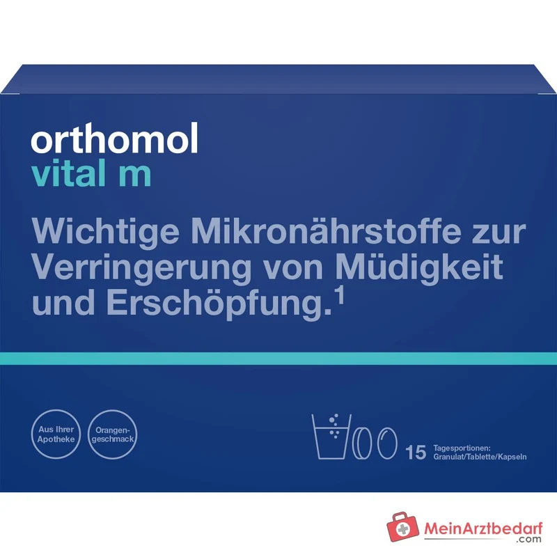 Orthomol Vital m Granulat mit Tabletten und Kapseln, 15 Tagesportionen