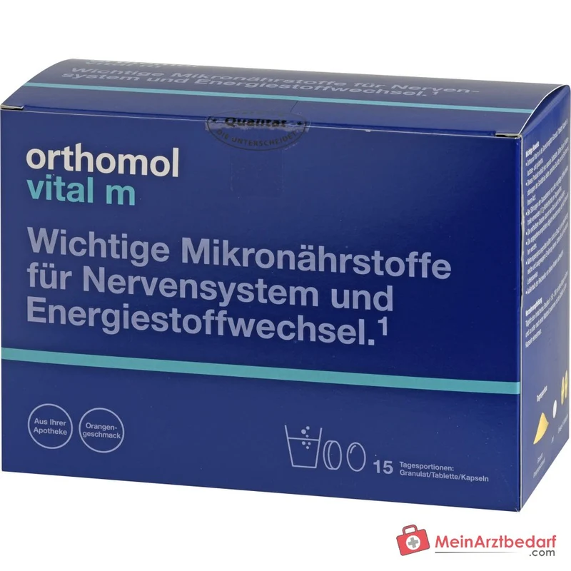 Orthomol Vital m Granulat mit Tabletten und Kapseln, 15 Tagesportionen