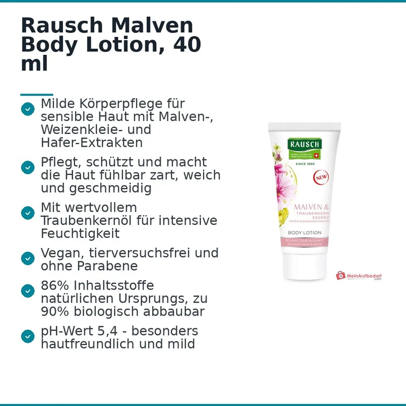 Rausch Malven Body Lotion, 40 ml