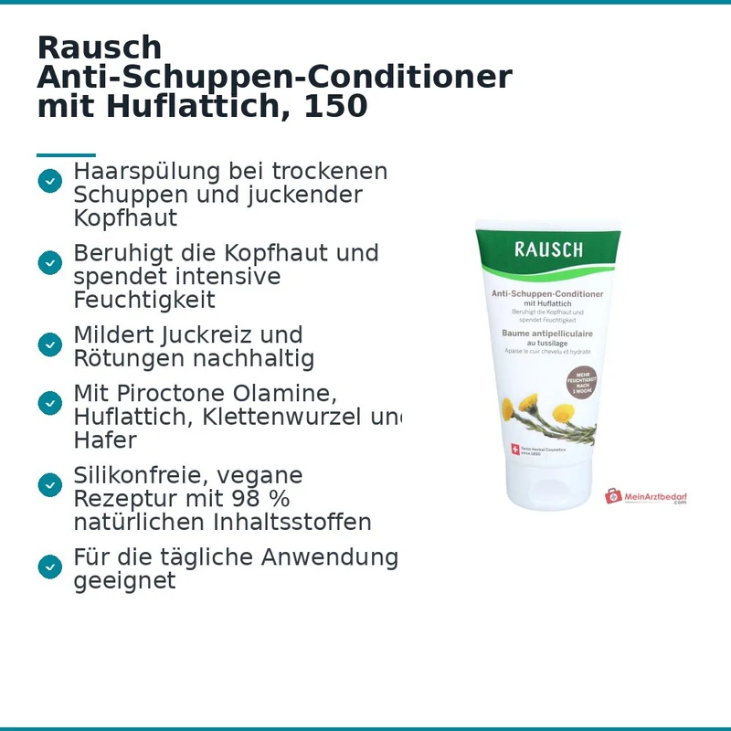 Rausch Anti-Schuppen-Conditioner mit Huflattich, 150 ml