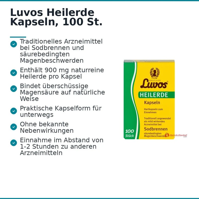Luvos Heilerde Hartkapseln, 100 St.
