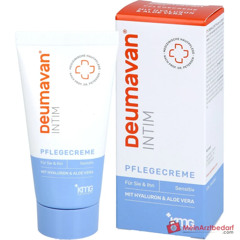 Deumavan Intim Pflegecreme Hyaluron / Aloe Vera / Mandelöl Creme, 50 ml