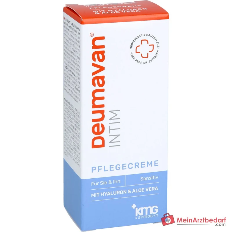 Deumavan Intim Pflegecreme Hyaluron / Aloe Vera / Mandelöl Creme, 50 ml