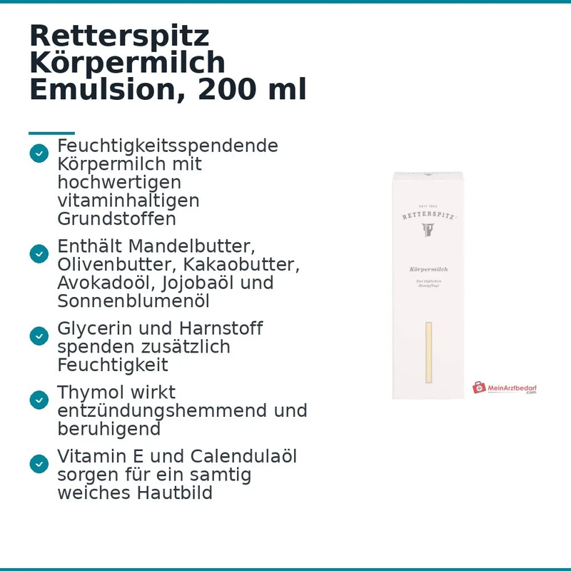 Retterspitz Körpermilch Emulsion, 200 ml