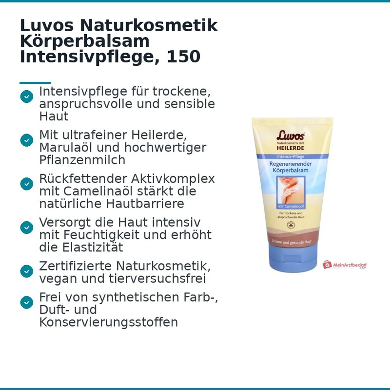 Luvos Naturkosmetik Körperbalsam Intensivpflege, 150 ml