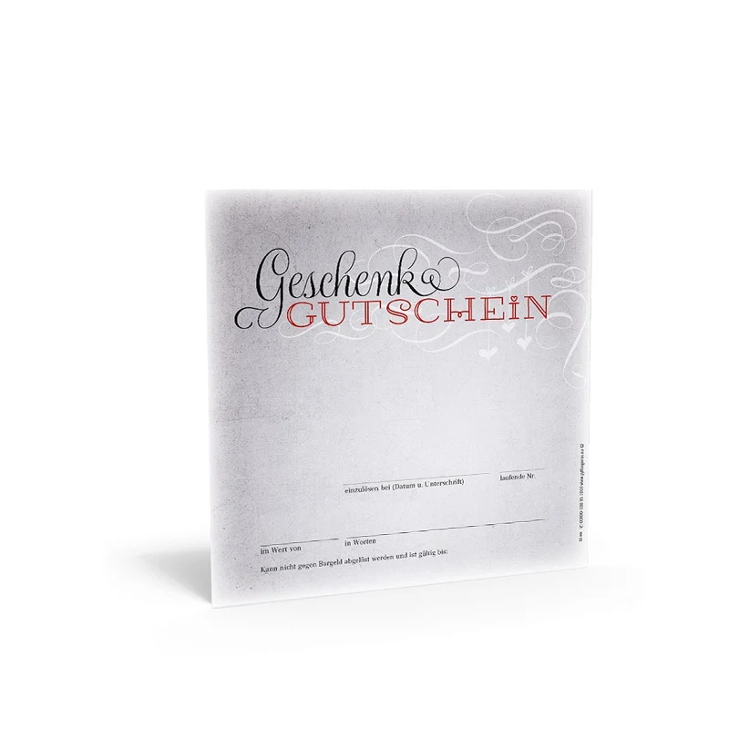 Geschenk-Gutschein MA 828 inkl. Kuvert