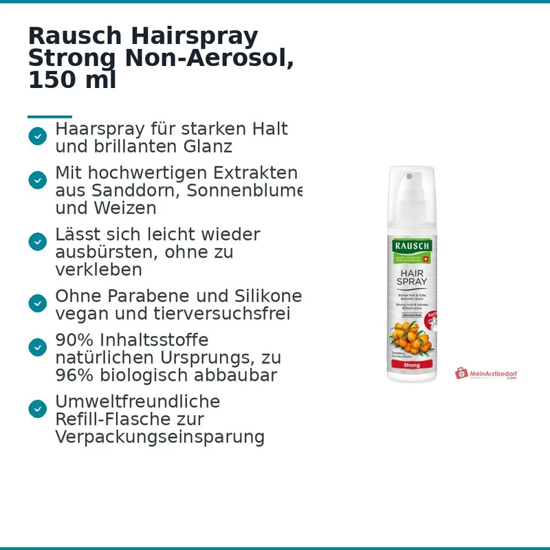 Rausch Hairspray Strong Non-Aerosol, 150 ml