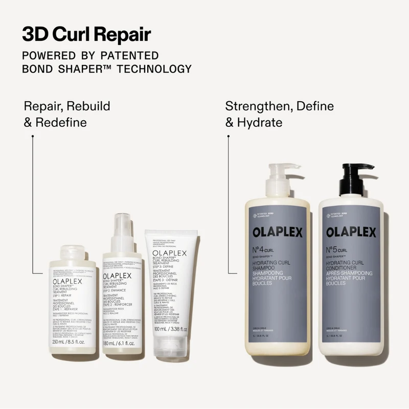 Olaplex No.4 & 5 Curl Bond Shaper Hydrating Shampoo & Conditioner 1000ml