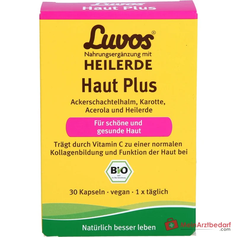 Luvos Heilerde Bio Haut Plus Vitamin C / Silizium / Piperin Kapseln, 30 St.