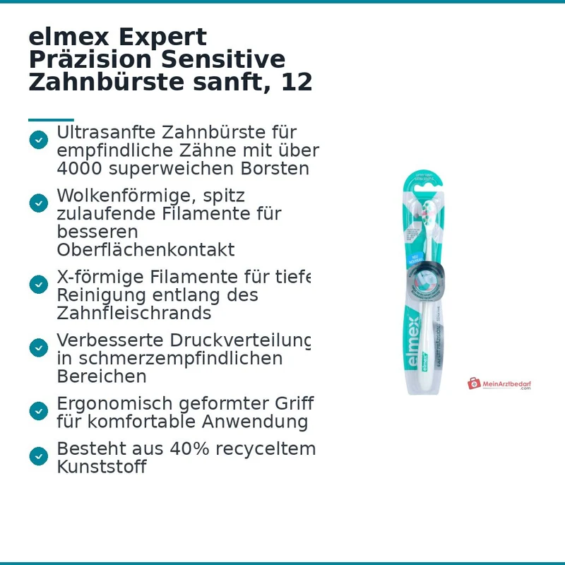 elmex Expert Präzision Sensitive Zahnbürste sanft, 12 St.