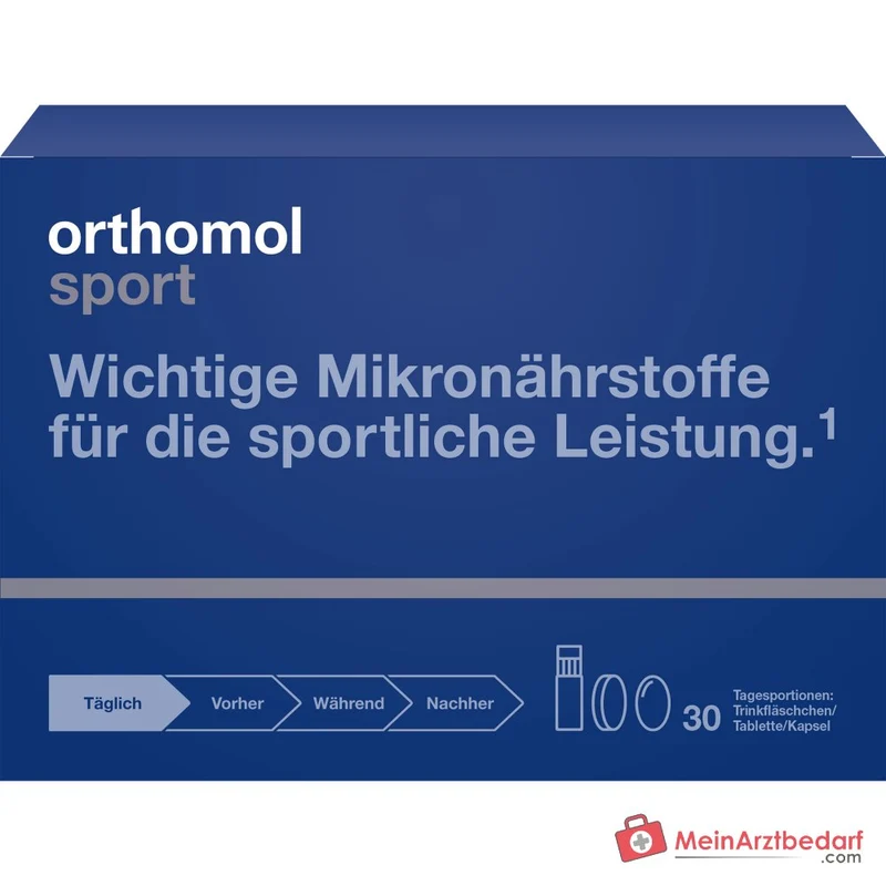 Orthomol Sport Trinkfläschchen mit Tablette und Kapsel, 30 St.