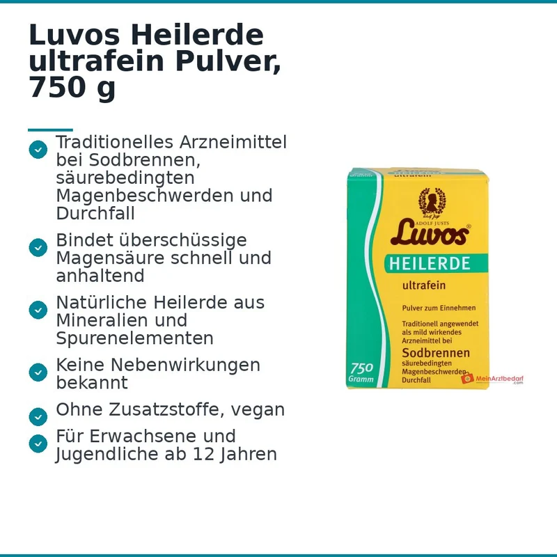 Luvos Heilerde ultrafein Pulver, 750 g