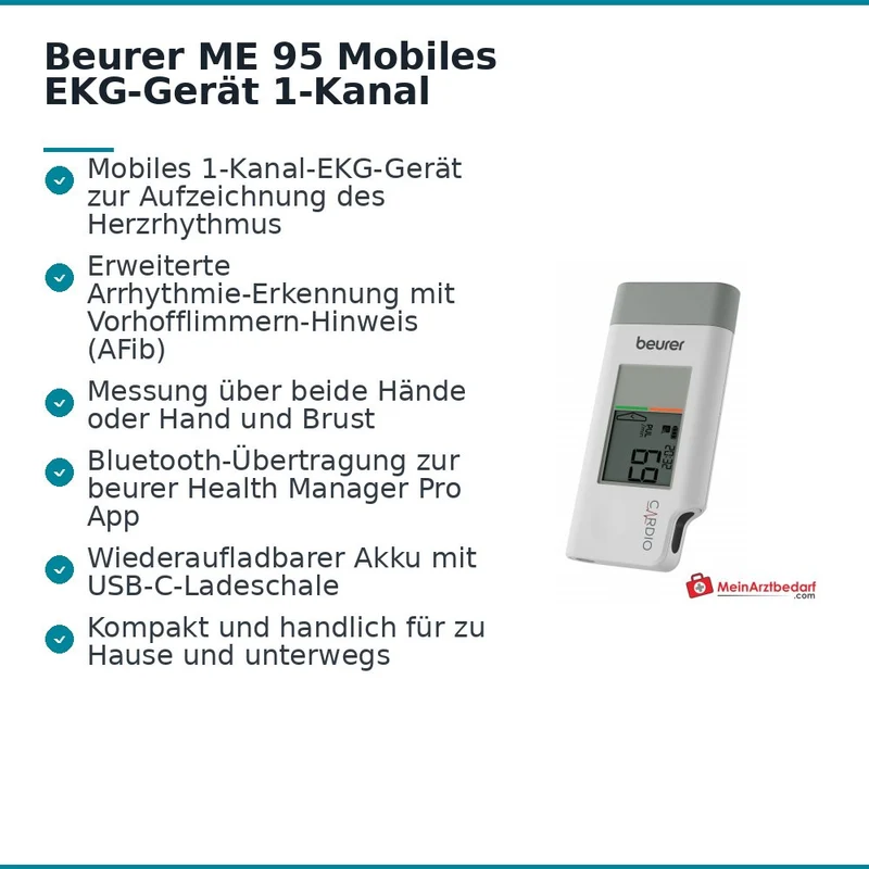 Beurer ME 95 Mobiles EKG-Gerät