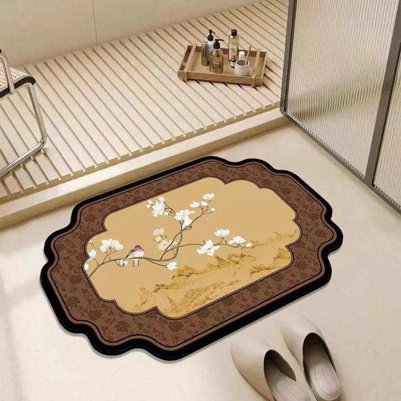 Künstlerische dekorative Badmatte für das Badezimmer