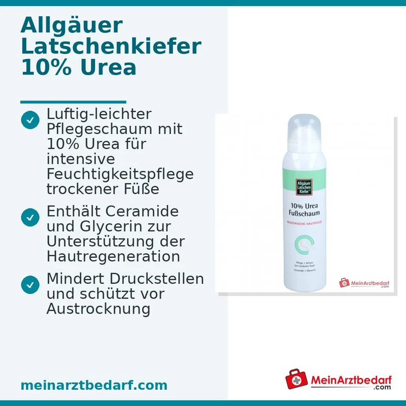 Allgäuer Latschenkiefer 10% Urea Fußschaum, 150 ml