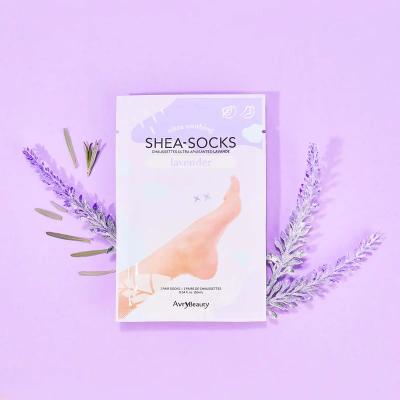 AvryBeauty Ultra Soothing SHEA-SOCKS – Lavender