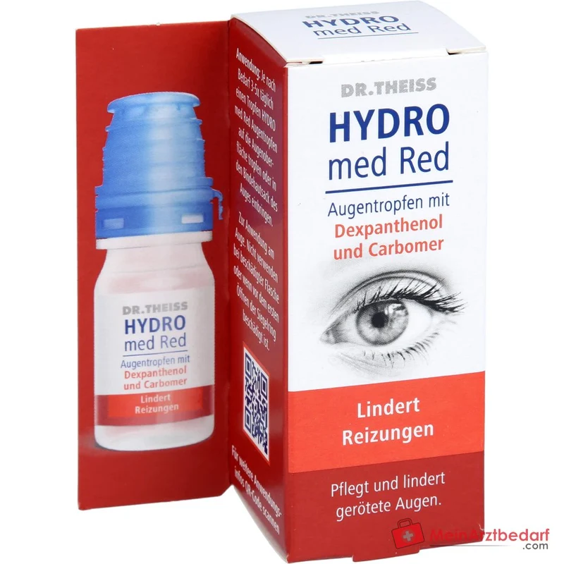 Dr. Theiss Hydro med Red Dexpanthenol / Carbomer Augentropfen, 10 ml