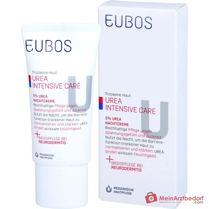 Eubos Trockene Haut Urea 5% Urea / Glycerin / Lactat Nachtcreme, 50 ml