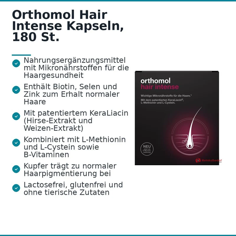 Orthomol Hair Intense Kapseln, 180 St.