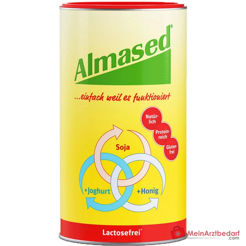 Almased Vitalkost Lactosefrei Sojaeiweiß / Bienenhonig / Magermilch-Joghurtpulver Pulver, 500 g