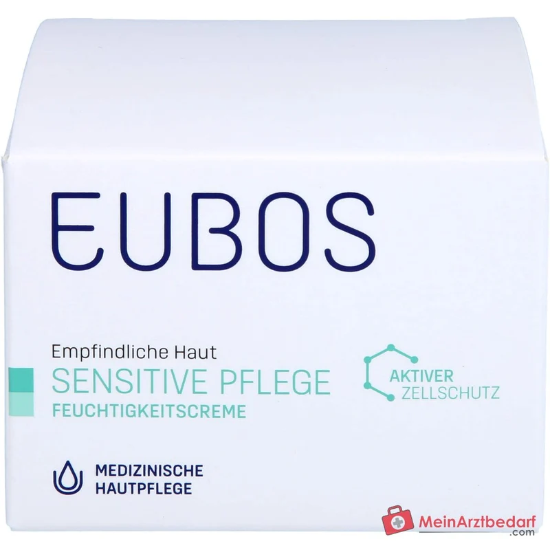 Eubos Sensitive Pflege Feuchtigkeitscreme Braunalgenextrakt / Süßholzwurzel / Vitamin E / Panthenol / Macadamiaöl Creme, 50 ml