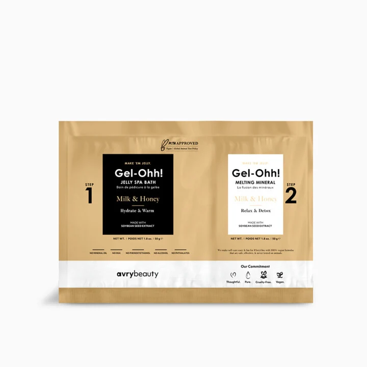 AvryBeauty Gel-Ohh! Jelly Spa Bath - Milk & Honey