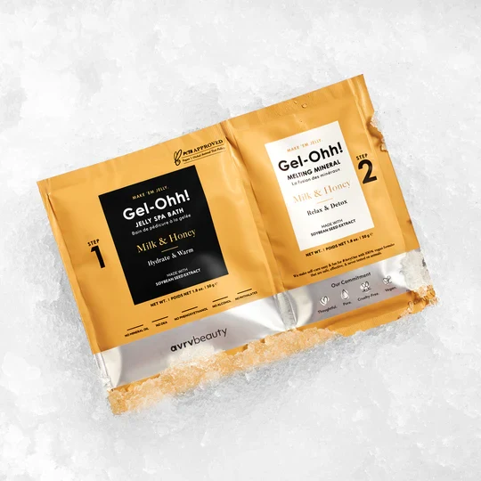 AvryBeauty Gel-Ohh! Jelly Spa Bath - Milk & Honey