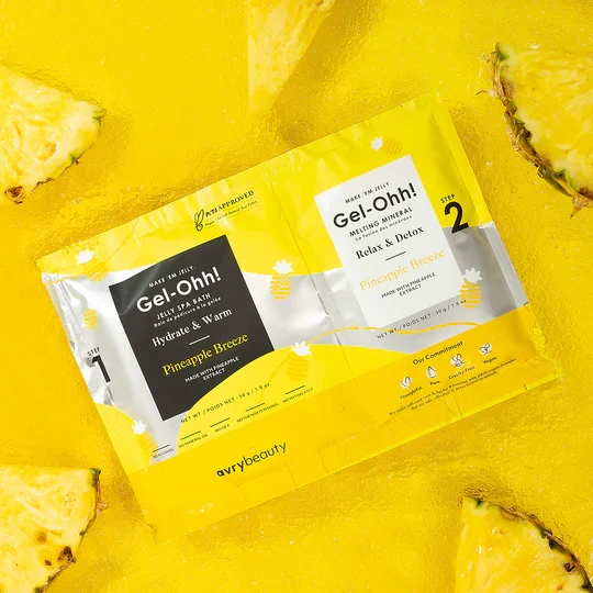 AvryBeauty Gel-Ohh! Jelly Spa Bath - Pineapple Breeze
