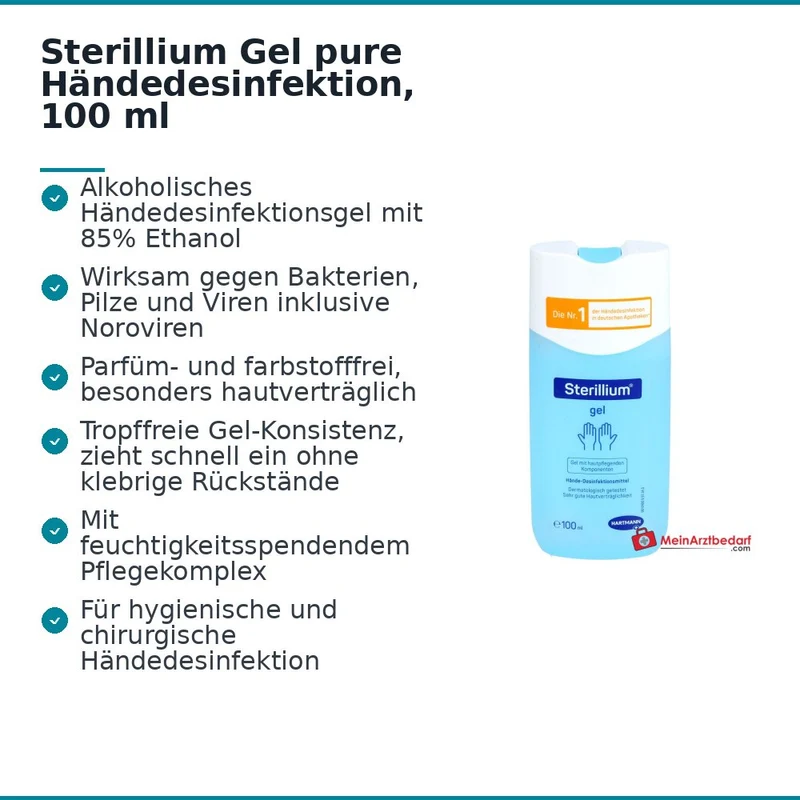 Sterillium Gel pure Händedesinfektion, 100 ml