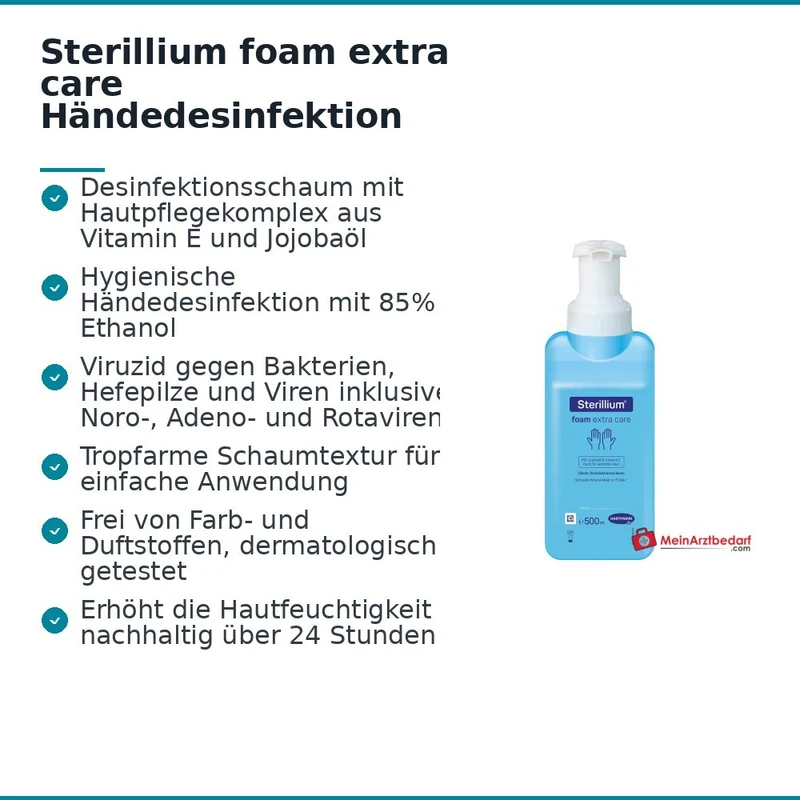 Sterillium foam extra care Händedesinfektion Schaum, 500 ml