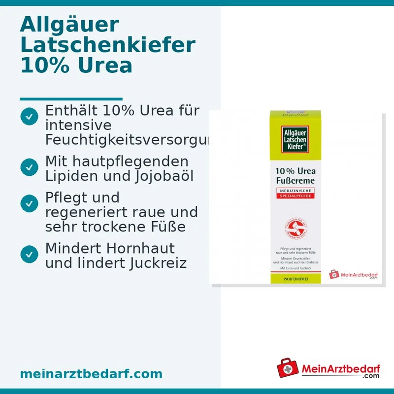 Allgäuer Latschenkiefer 10% Urea Fußcreme, 100 ml