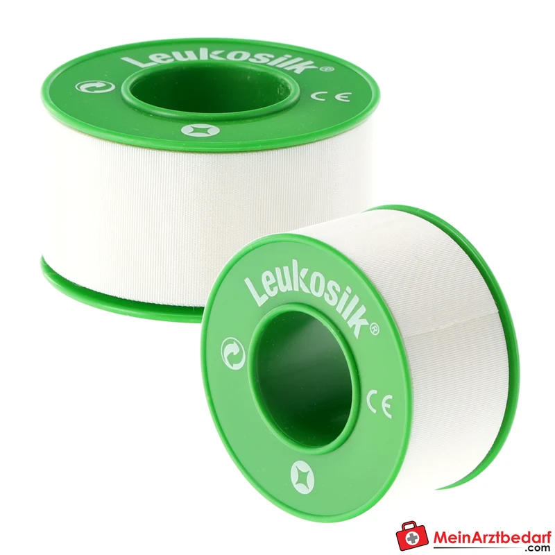 Leukosilk Fixierpflaster 2,5 cm x 9,2 m, 12 Rollen