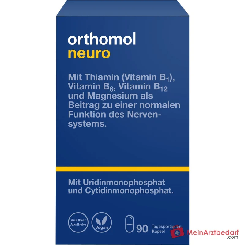 Orthomol Neuro Kapseln mit B-Vitaminen und Magnesium, 90 St.