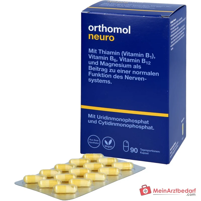 Orthomol Neuro Kapseln mit B-Vitaminen und Magnesium, 90 St.