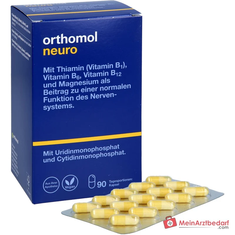 Orthomol Neuro Kapseln mit B-Vitaminen und Magnesium, 90 St.
