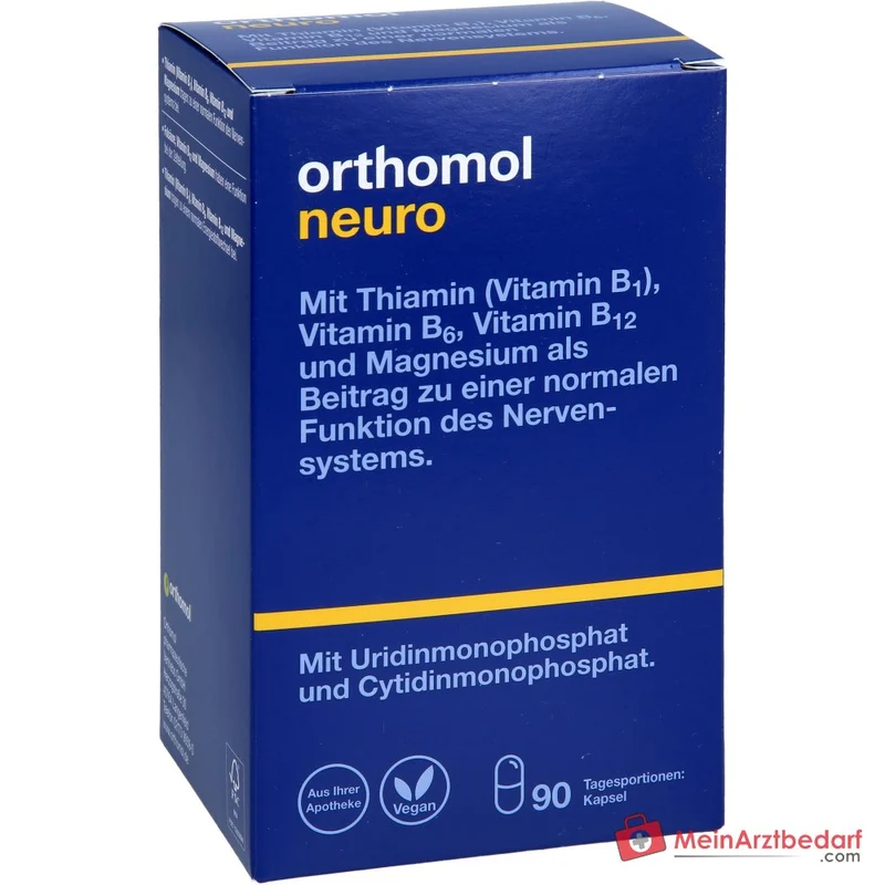 Orthomol Neuro Kapseln mit B-Vitaminen und Magnesium, 90 St.