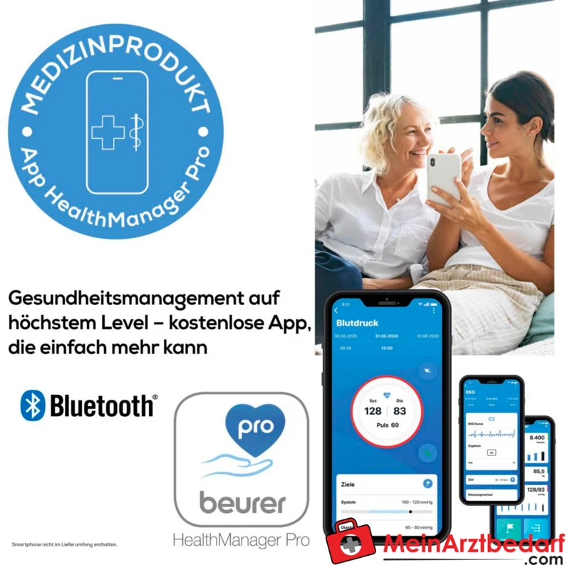 Beurer BM 96 Oberarm-Blutdruckmessgerät mit EKG