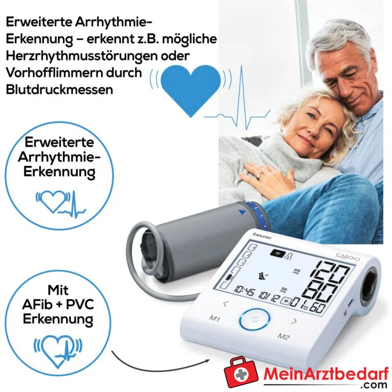 Beurer BM 96 Oberarm-Blutdruckmessgerät mit EKG