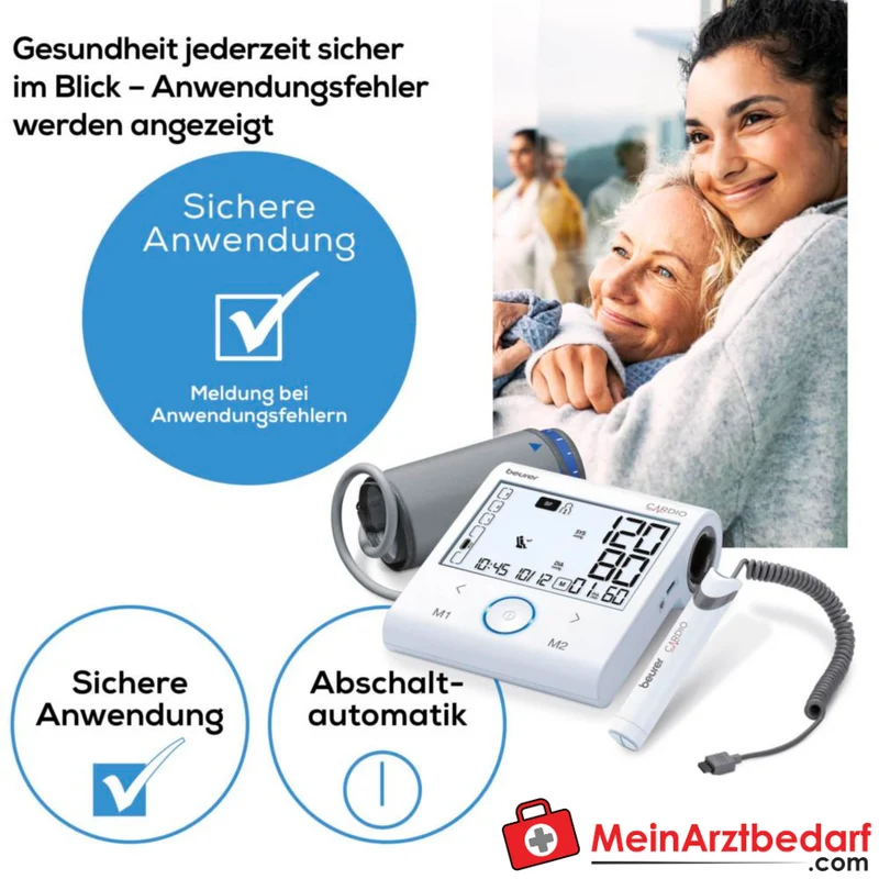 Beurer BM 96 Oberarm-Blutdruckmessgerät mit EKG