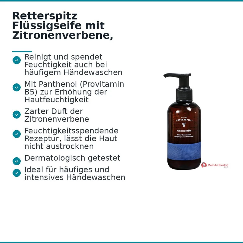 Retterspitz Flüssigseife mit Zitronenverbene, 200 ml
