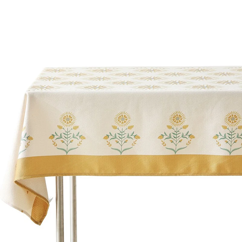 Rechteckige Wachstuch-Tischdecke mit Paisley-Motiv