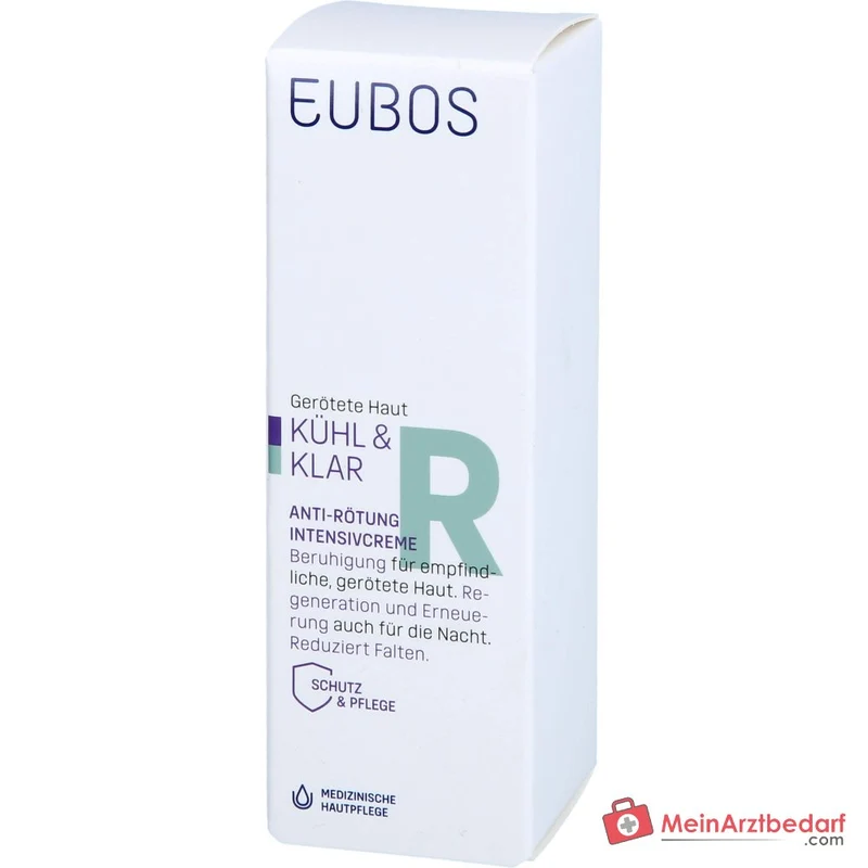 Eubos Kühl und Klar Anti-Rötung Intensivcreme Hydra Synol DOI / Mikrosilber / Italienische Immortelle Creme, 30 ml
