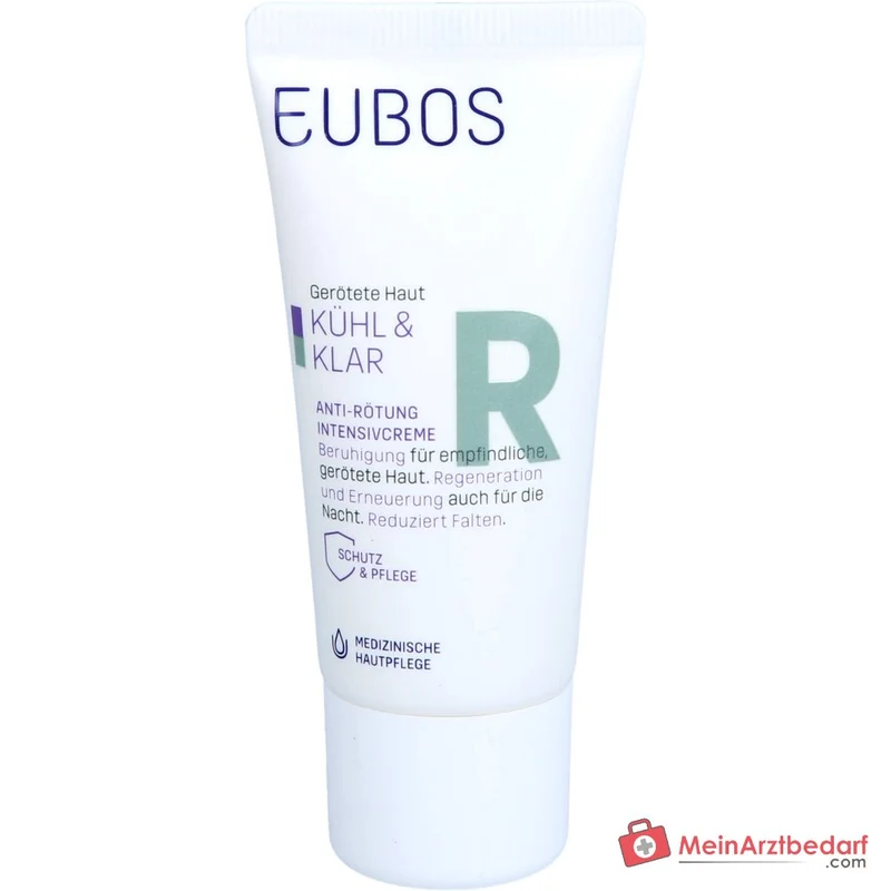 Eubos Kühl und Klar Anti-Rötung Intensivcreme Hydra Synol DOI / Mikrosilber / Italienische Immortelle Creme, 30 ml