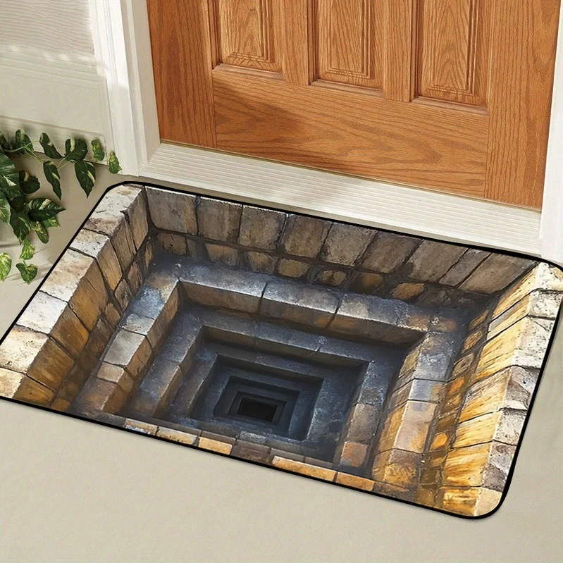 Künstlerische 3D Illusions Fußmatte für den Eingangsbereich