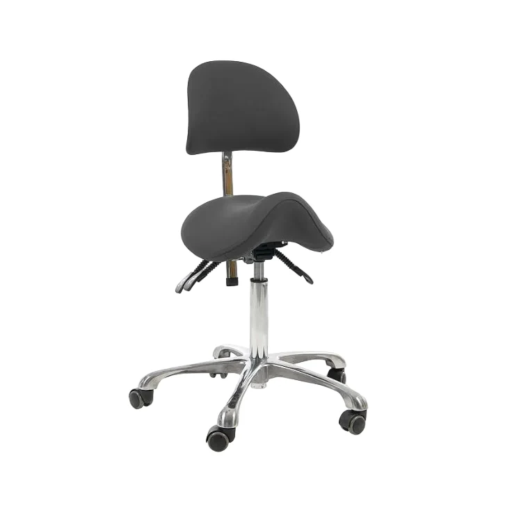Sattelhocker mit Lehne, höhenverstellbar