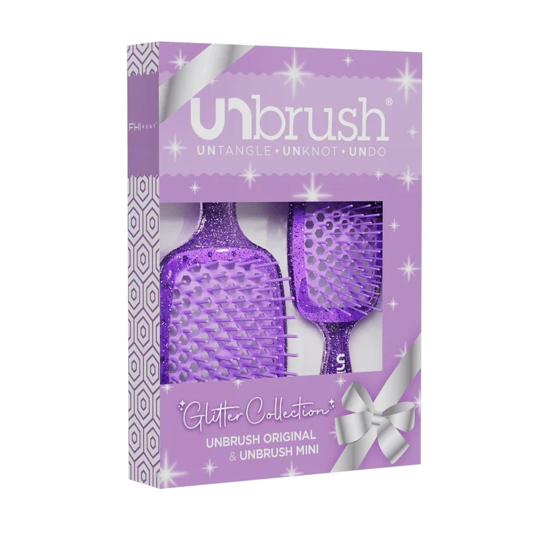 UNbrush Glitter Duo Set Amethyst Lavendel