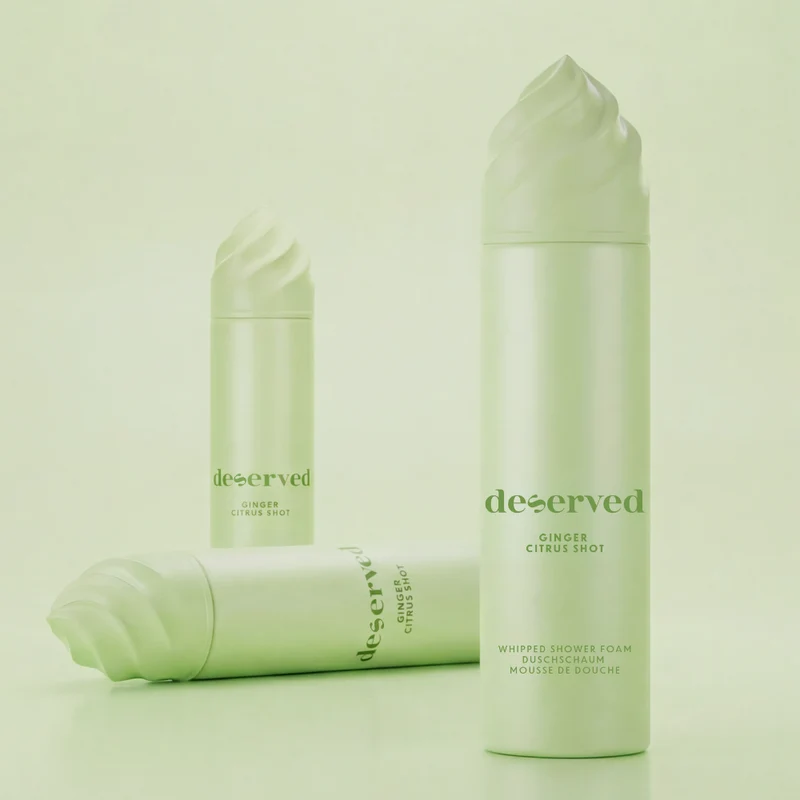 Deserved Ginger Citrus Shot Whipped Shower Foam 250ml